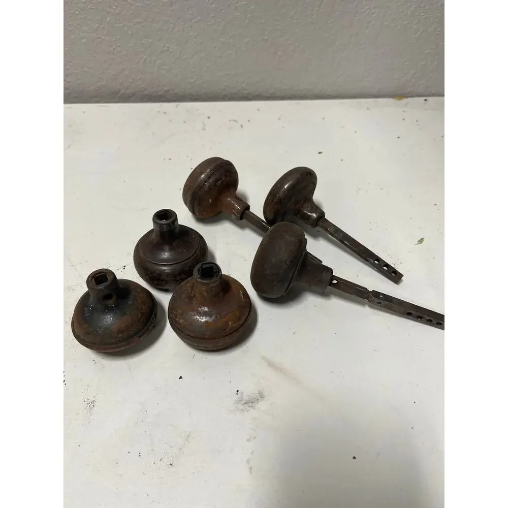 3 Vintage Antique Interior Doorknobs